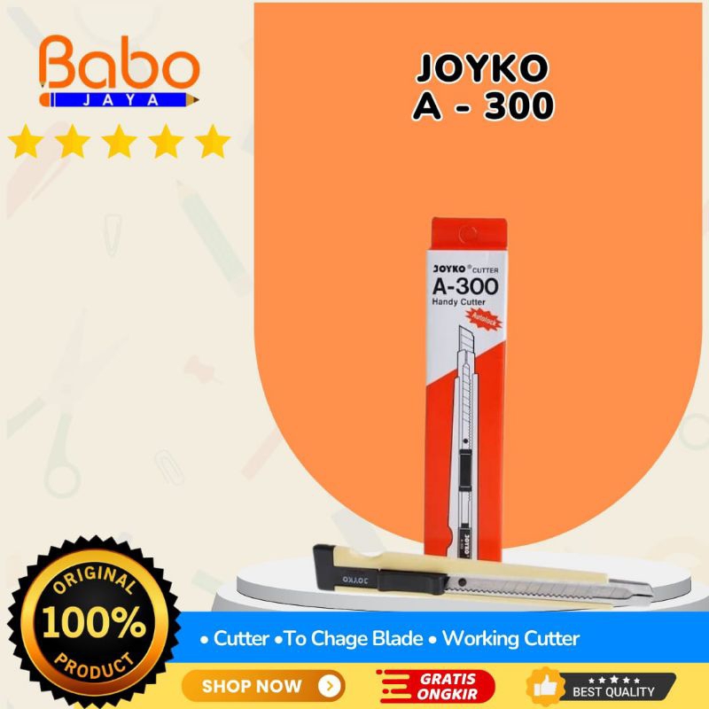 

BABO JAYA Cutter Joyko / Cutter Pemotong . Terbuat Dari Bahan Stainless Yang Tidak Mudah Berkarat