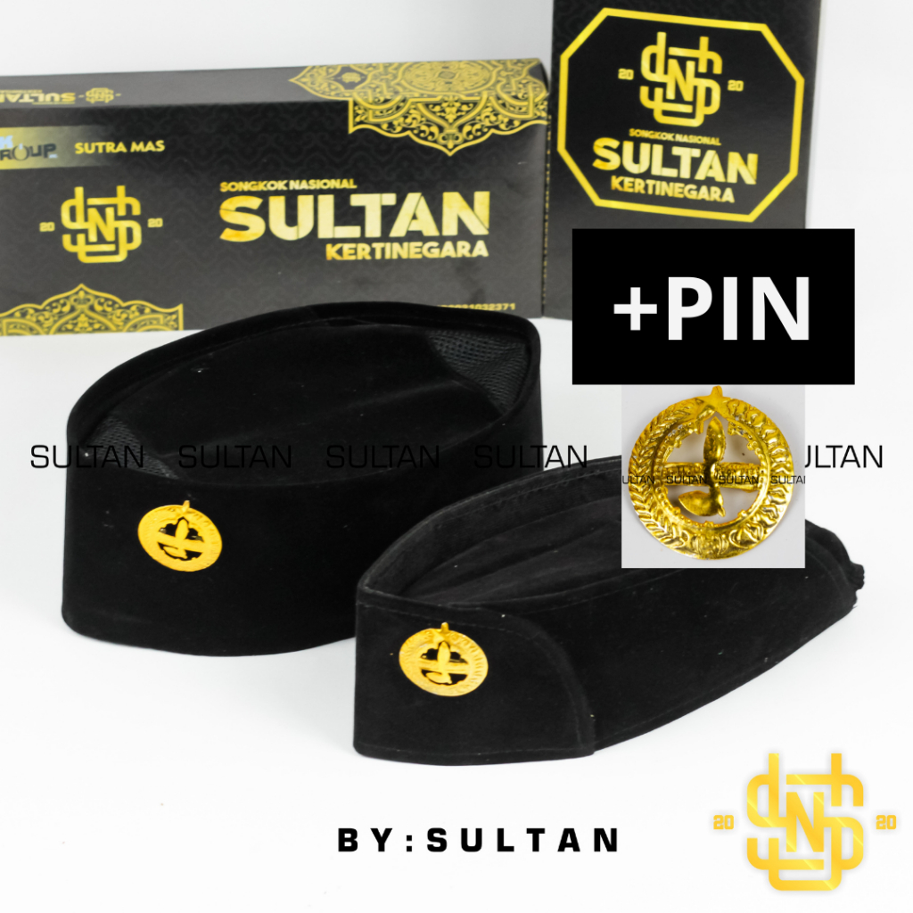Topi Pembina Pramuka Peci Putra dan Putri + Tanda Topi Pembina