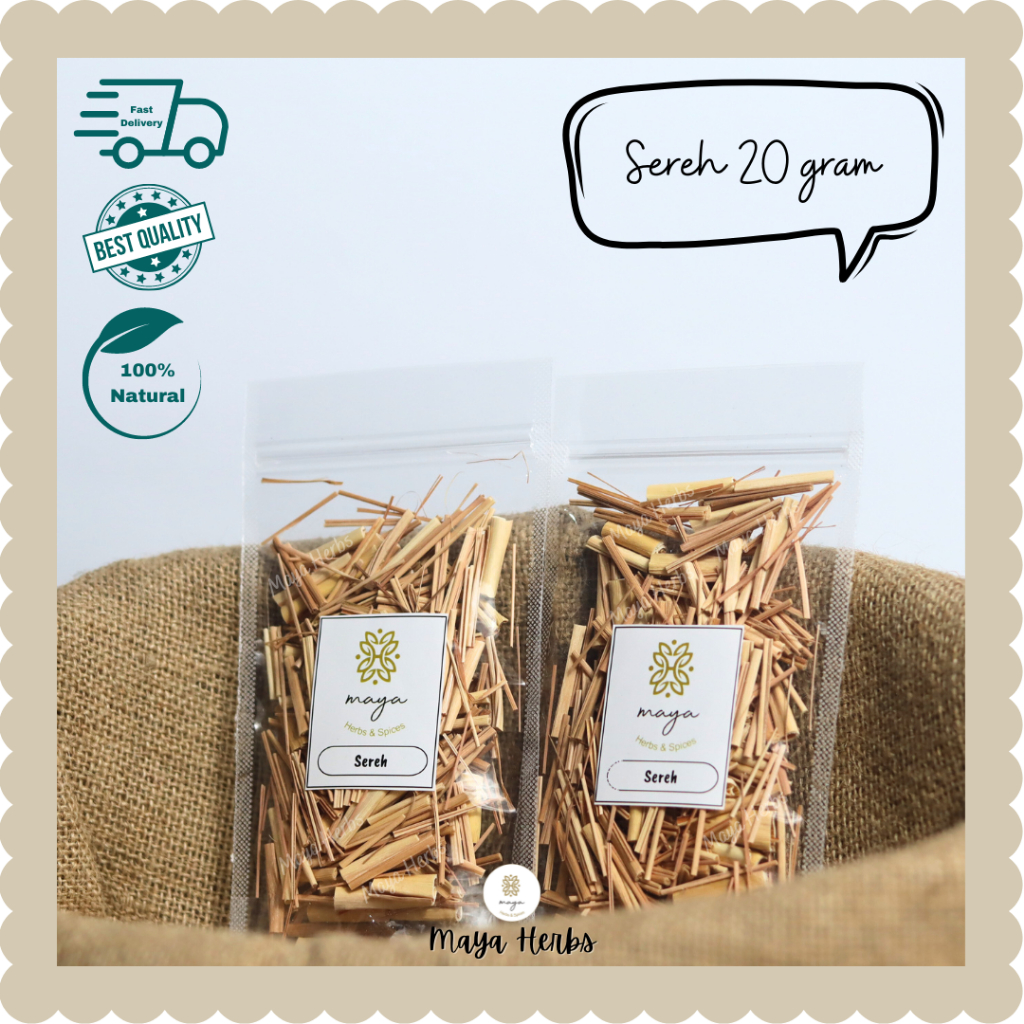 

Serai / Sereh Kering 20 gram ( Cymbopogon Citratus)
