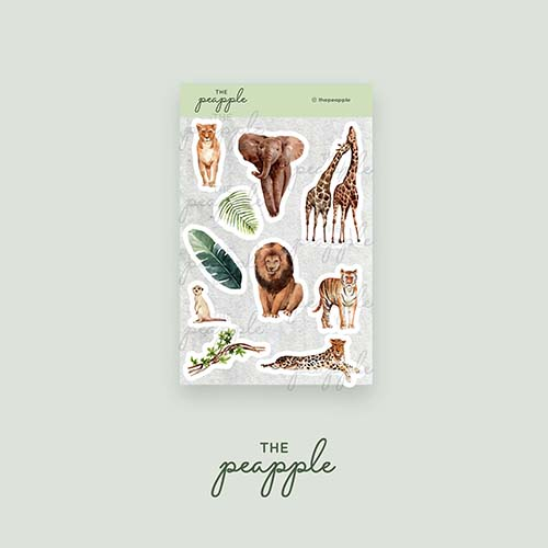 

The Peapple Stiker / Sticker tema IPA ilmu pengetahuan alam biology biologi hewan kebun binatang zoo 04-003-D