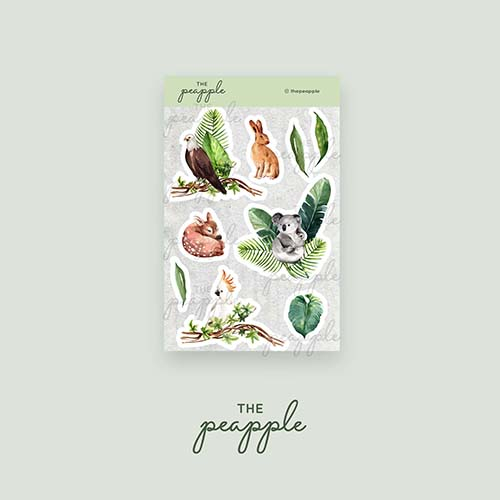 

The Peapple Stiker / Sticker tema IPA ilmu pengetahuan alam biology biologi hewan kebun binatang zoo 04-003-I