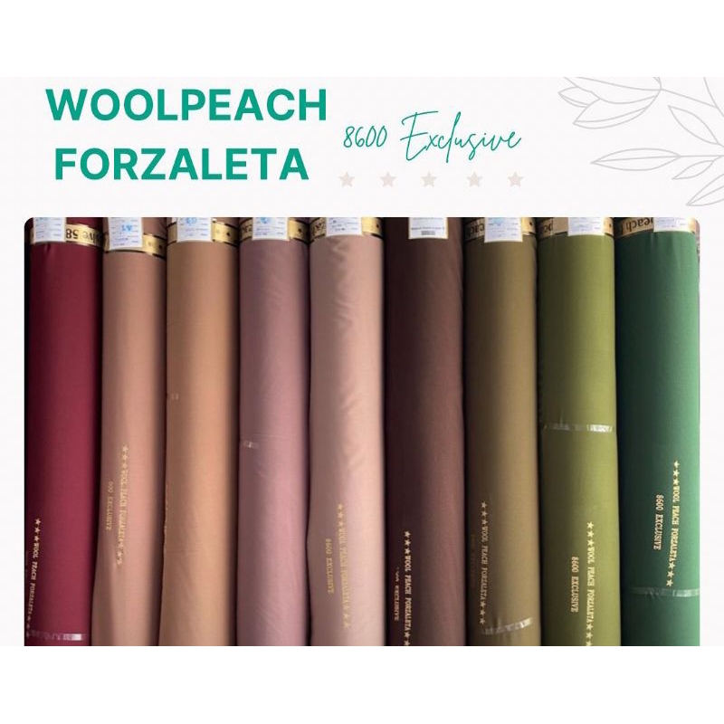 Bahan Kain Wolfis premium Wolpeach meteran