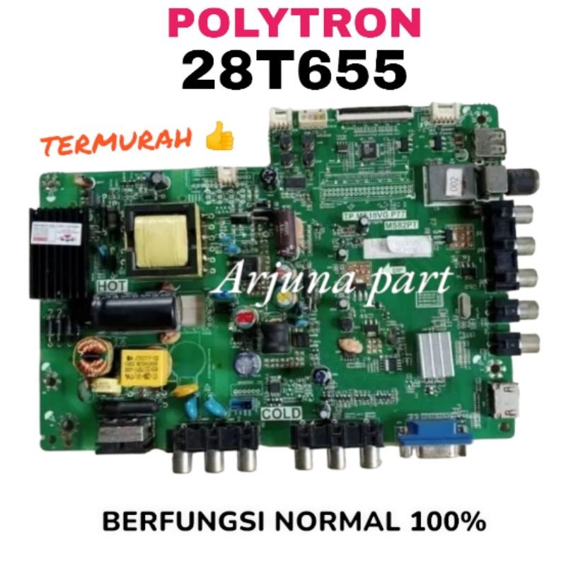MAINBOARD TV POLYTRON PLD28T655 / MB TV POLYTRON PLD28T655 / MESIN TV POLYTRON PLD28T655 / MODUL TV 