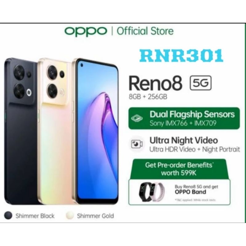 OPPO RENO 8 5G RAM 8/256