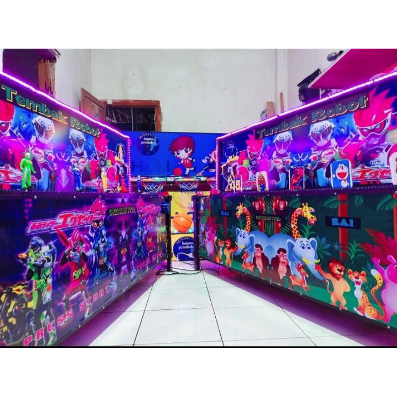 TEMBAK ROBOT 2 SISI |Mainan Viral|Mainan Pasar Malam|Mainan Rental Usaha