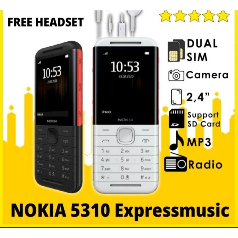 NOKIA 5310 Express Music 2020 Handphone Hp Nokia 5310 hp jadul Original