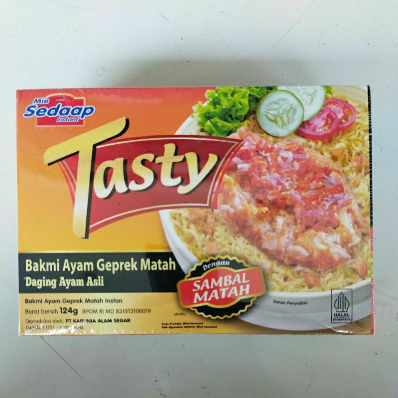 

MIE SEDAP TASTY SAMBAL MATAH 124 GRAM