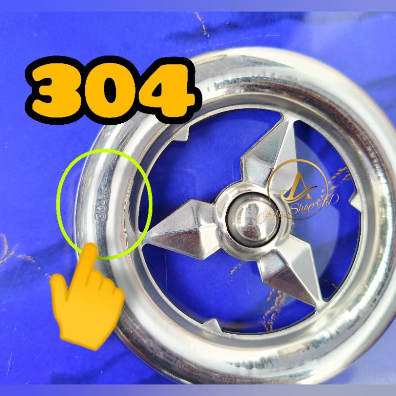 Stainless 304 ring gelang bintang mercy diameter 10cm hiasan aksesoris pagar stainless