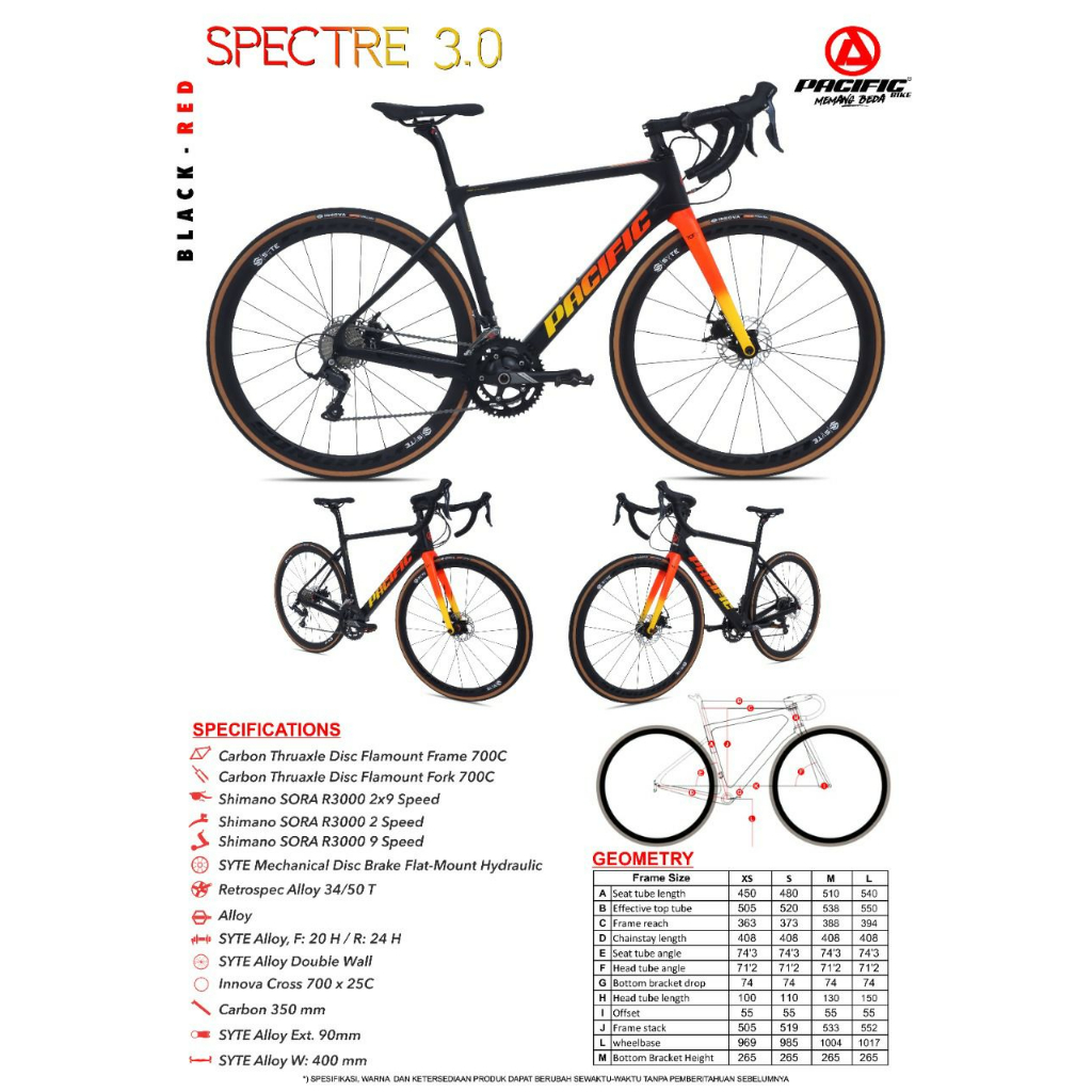 Roadbike Pacific Spectre 3.0