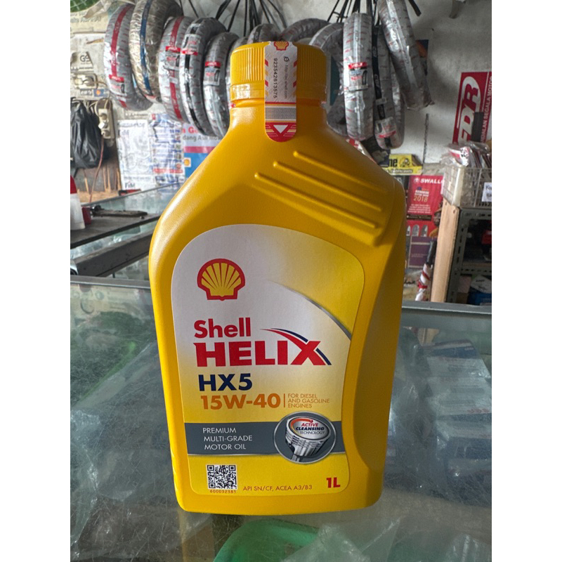 Oli Shell Helix 1 liter Hx5 Original