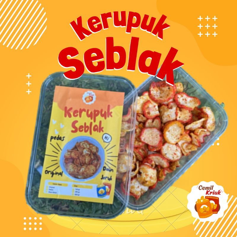 

Kerupuk Seblak Cemil Kriuk/Kerupuk Bantet/Kerupuk Seblak Kering Pedas Original Daun Jeruk Cemilan Snack Kekinian Viral Termurah Terenak