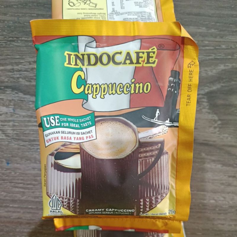 

Indocafe Cappucino Sachet 25gram Minuman Serbuk Kopi Creamy