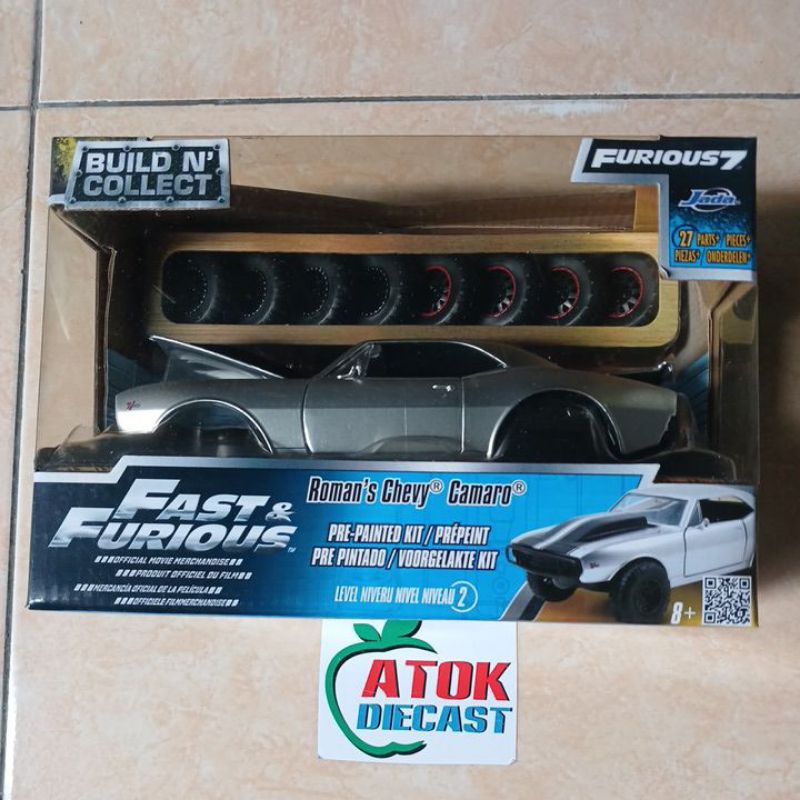 Jada 24 Fast & Furiuos Roman's Chevy Camaro Mokit 8 Ban