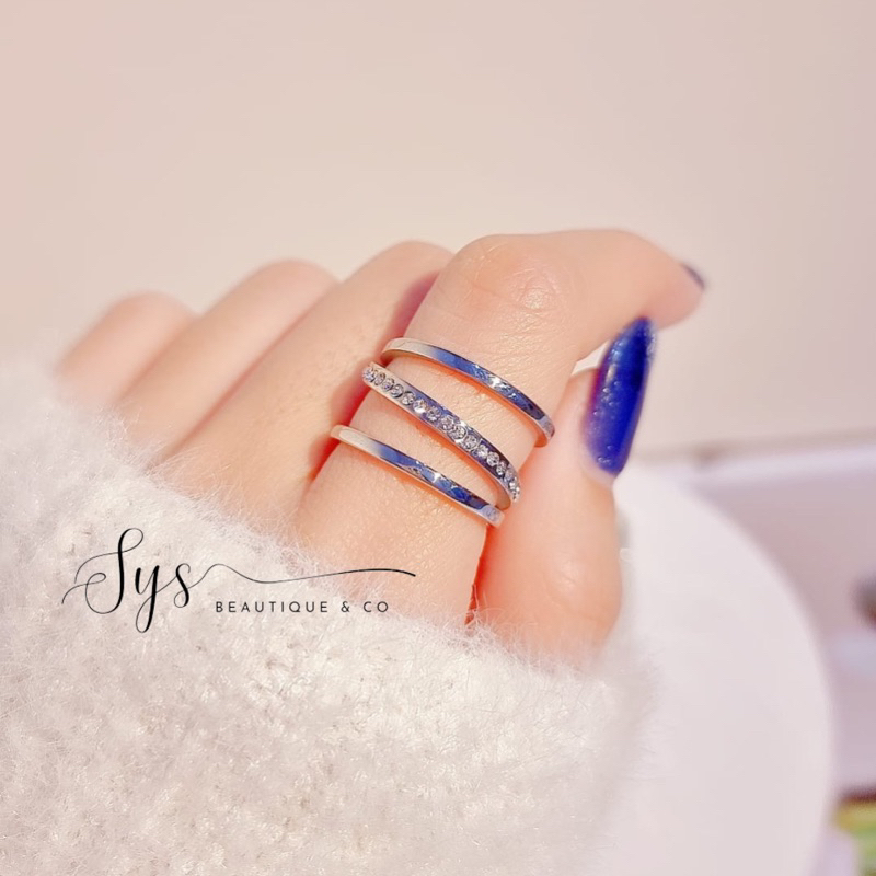 cincin layer korean titanium anti karat look like mas 17k