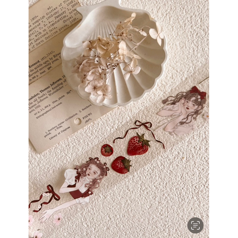 

Sample Red Strawberry Girls, Summer Floral Girls PET Tape perloop