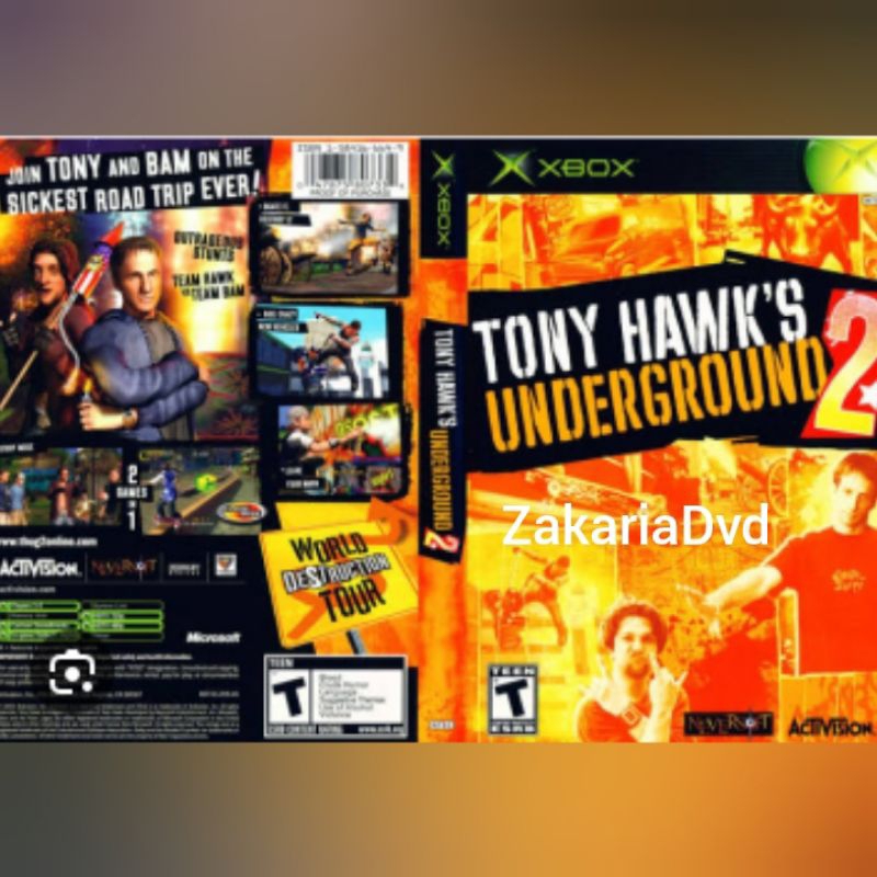 Kaset Ps 2 Tony Hawk's Underground 2