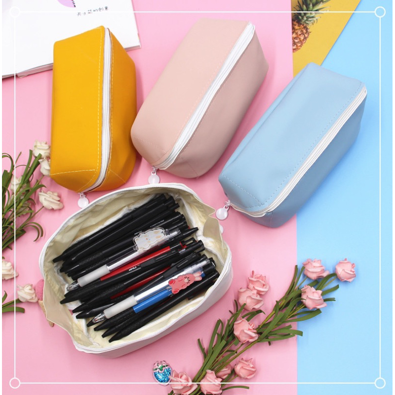 

DL370S Delunashop tempat pensil Tas Kosmetik travel bag simpel modern tahan air praktis ringan murah
