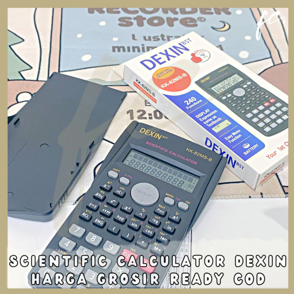 

DEXIN BST ORIGINAL Kalkulator Elektronik Ilmiah Scientific Electronic Calculator KK-82MS-B Black Warna Hitam Alat Tulis Kantor Sekolah Kuliah Anak Harga Grosir Ready COD
