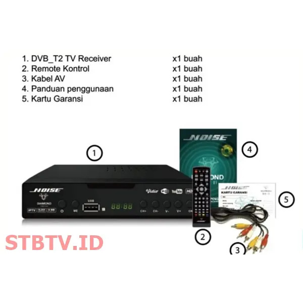 STB TV digital noise set top box noise dvb t2 Terbaik