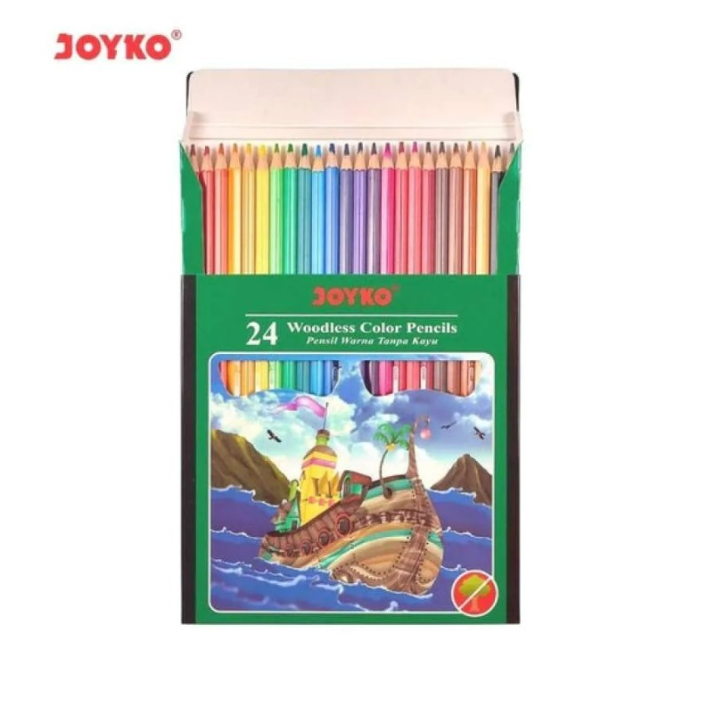 

❤️H2O❤️ Joyko Pensil Warna 24 Warna Panjang Joyko Woodless Color Pencils CP-104 / CP-101 / CP-115 / CP-24PB