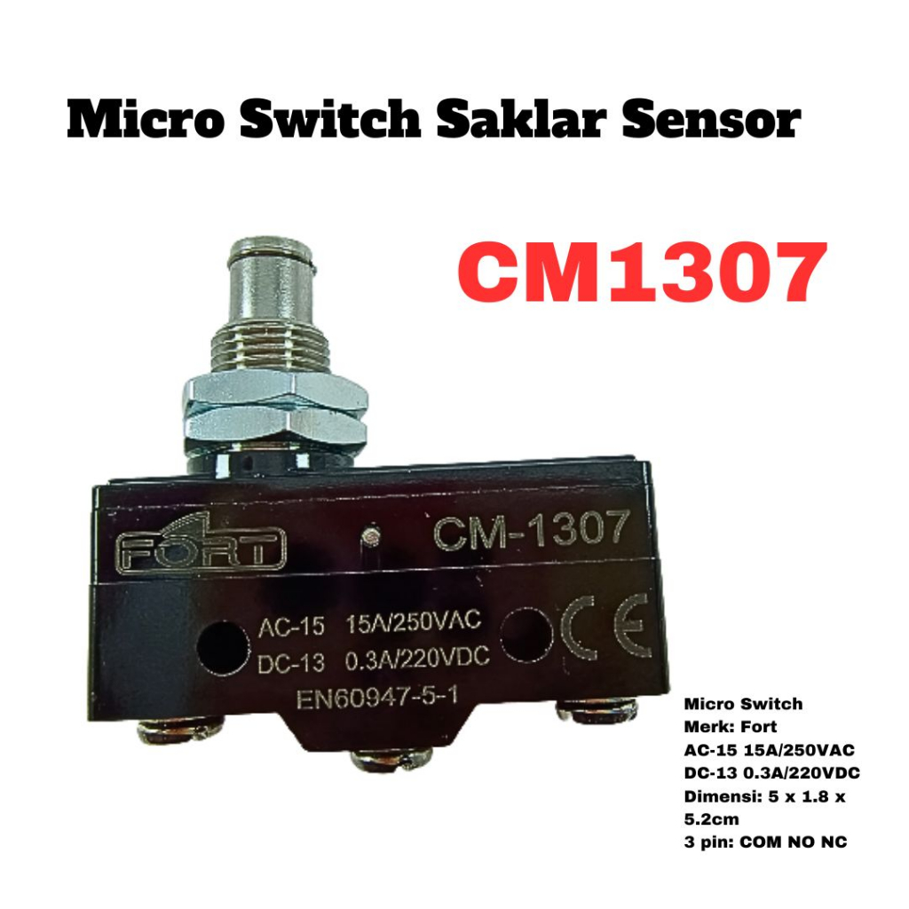 Micro Switch Saklar Sensor Limit Switch CM1307 Fort