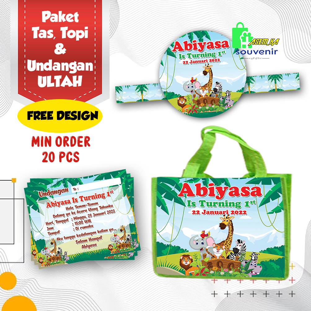 

TAS ULANG TAHUN TAS TOPI UNDANGAN CUSTOM SATU PAKET 2 HARI JADI