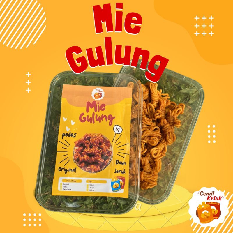 

Mie Gulung Cemil Kriuk Renyah Bumbu Melimpah/ Mie Gulung Uwel Viral Kering Keriuk/ Original Asin Daun Jeruk /Snack Cemilan Keripik Termurah Terenak Viral Kekinian