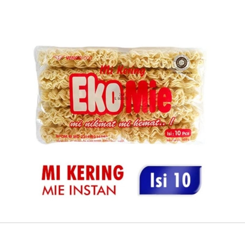 

1 Dus/6 Pcs Ekomie Mie Kering Instan Kemasan 3600 Gram NYAstore