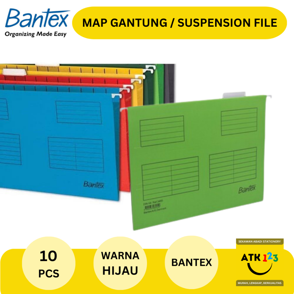 

Map Gantung / Suspension Filling Folder Merk BANTEX (ISI 10 PCS)