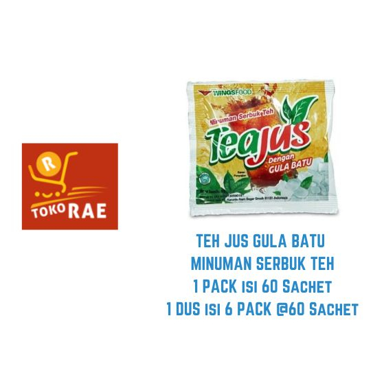 

TEA JUS / TEH JUS GULA BATU 1 PACK 60 SACHETS