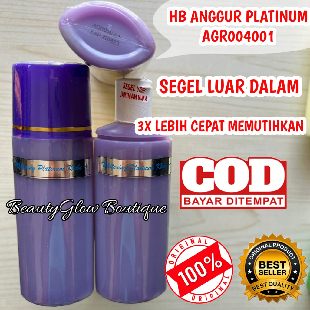 [ FLASH SALE ] HB DOSTING ANGGUR PLATINUM KLOBE+ | HB DOSIS TINGGI PLATINUM | AGR004001 | HB PEMUTIH