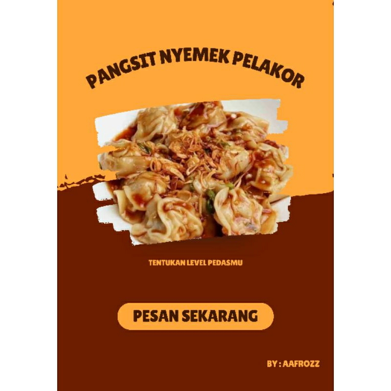 

Pangsit Nyemek PELAKOR Isi 10pcs+Bumbu BONUS TOPING AYAM