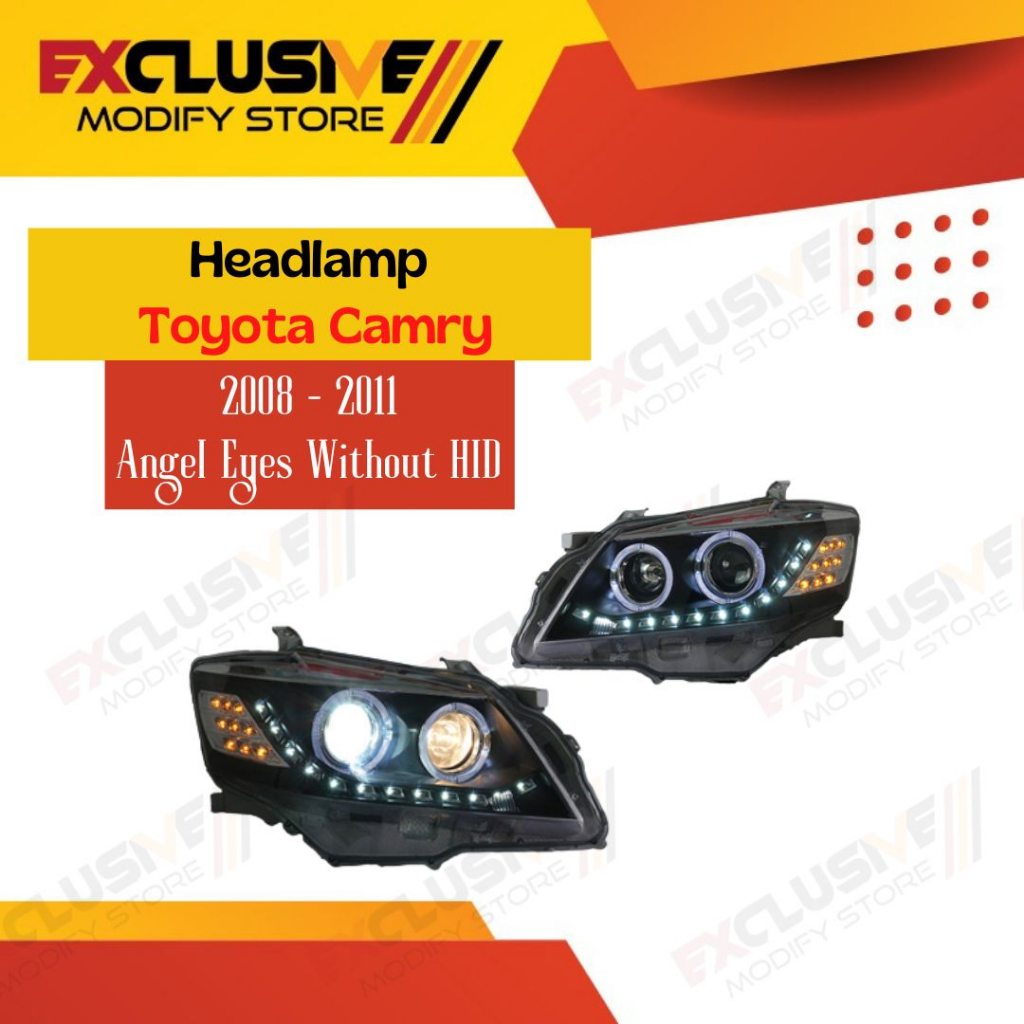 HEADLAMP TOYOTA CAMRY 2008 - 2011 ( Belum Include HID KIt )