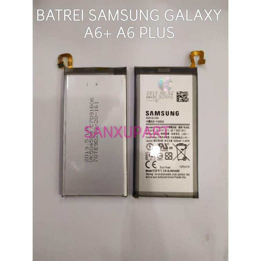 Baterai Batre Samsung Galaxy A6 Plus 2018/ A6+ / A605 / J8+ / J805