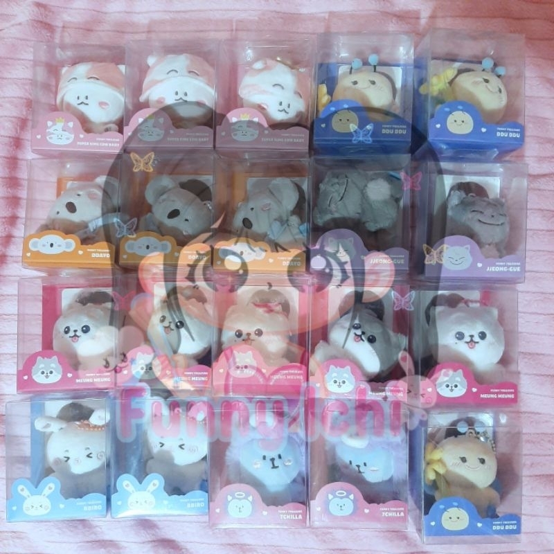 READY FUNNY TREASURE PLUSH KEYRING DOLL SET PC MD FUN FOR FAN