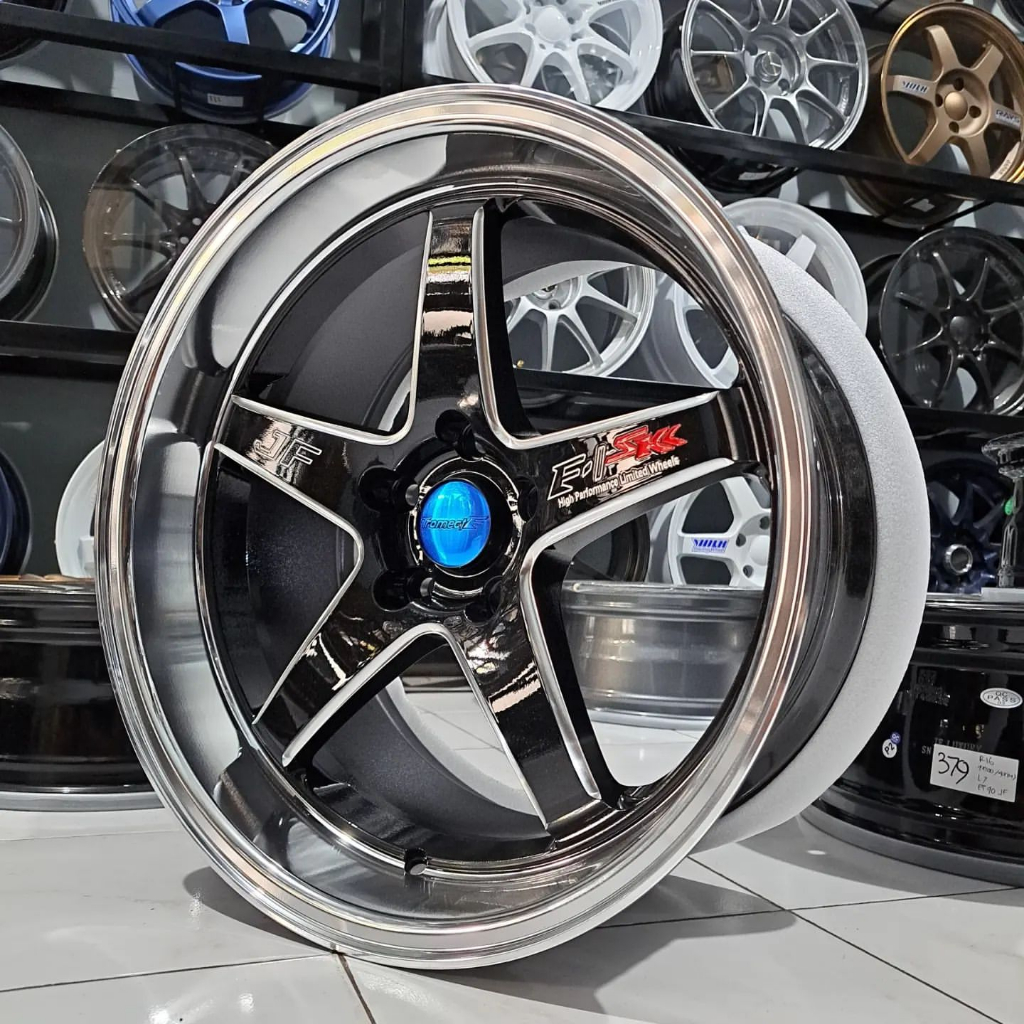 velg mobil ring 18 velg JF F1-SKK (Samlong) R18 Pcd 5x114.3 Lebar 9.5 et 20