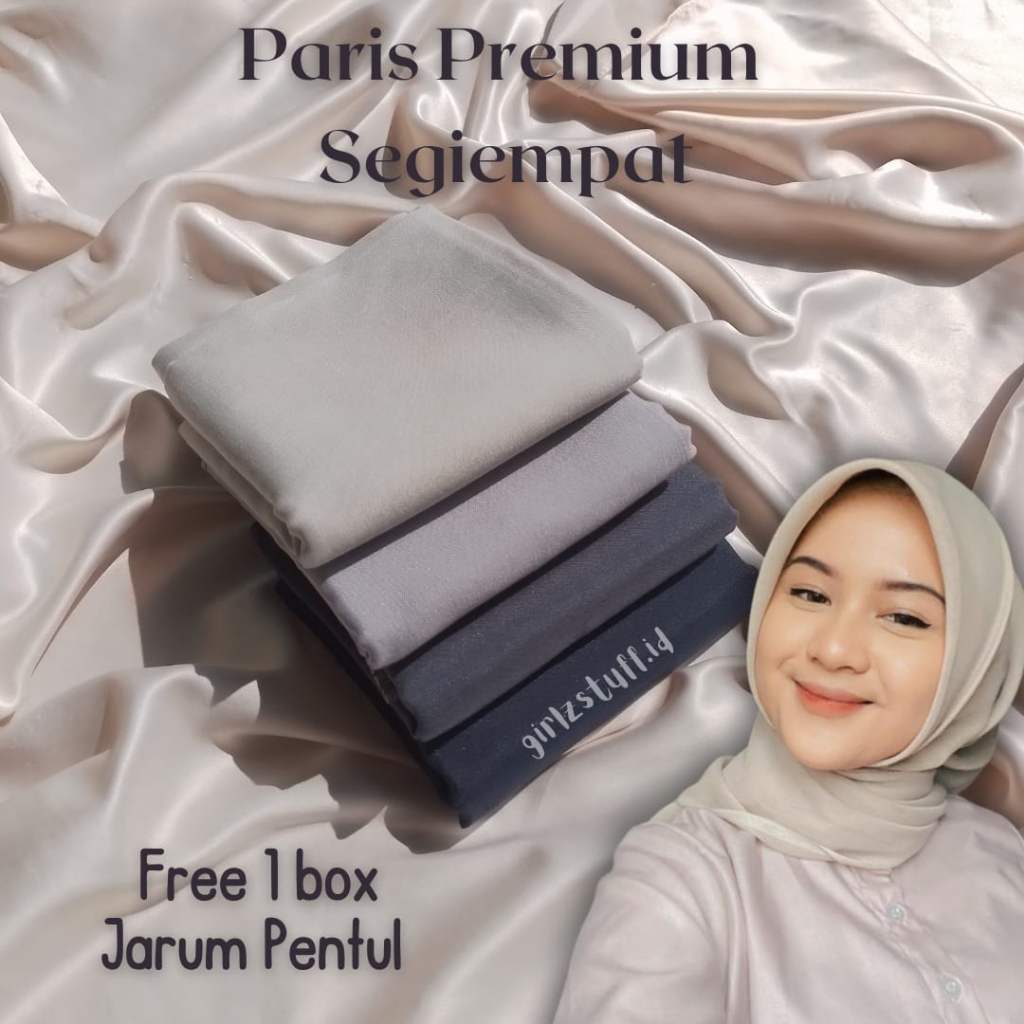 [ FREE GIFT ] PARIS PREMIUM | HIJAB SEGIEMPAT | DAILY HIJAB