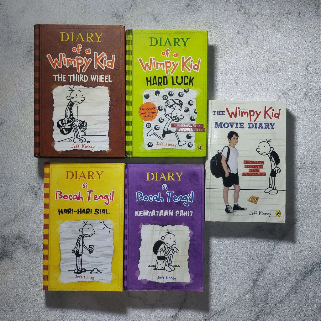 Diary of a Wimpy Kid Book 7 8 Jeff Kinney Diary si Bocah Tengil Buku 4 5 The Wimpy Kid Movie Diary O