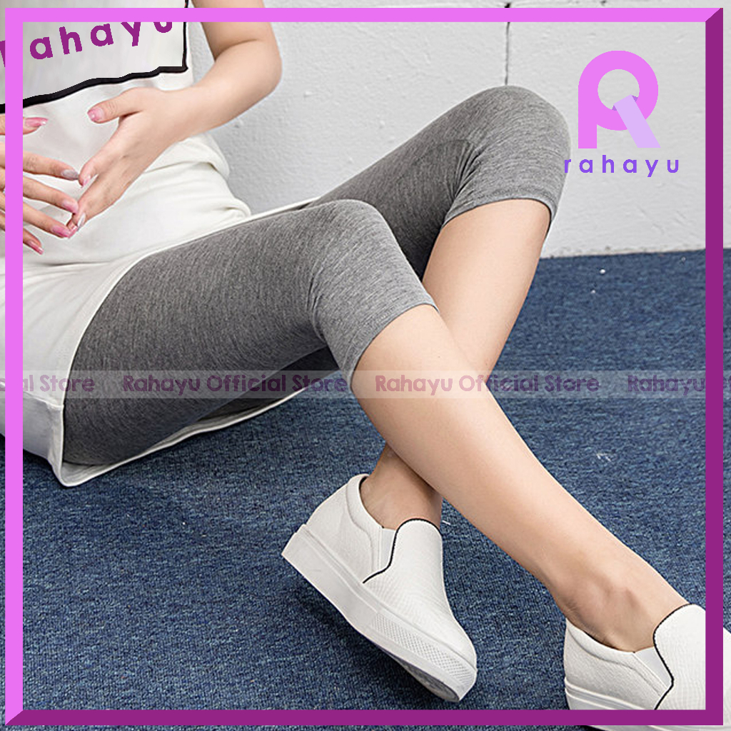 Legging 3/4 Kaos / Celana Legging 3/4 Kaos / Legging Pendek Kaos Rayon / Celana Legging 3/4 Wanita