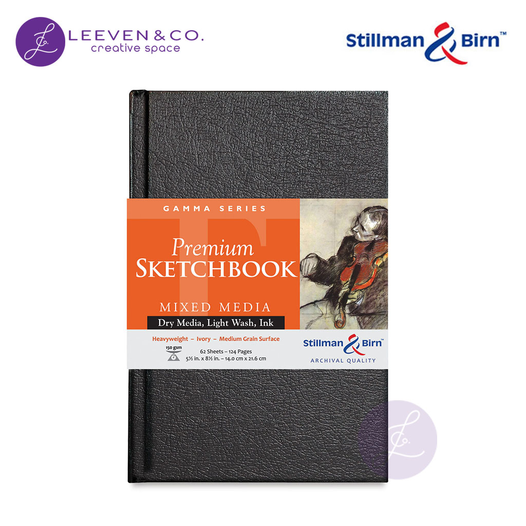 

STILLMAN & BIRN 150GSM SKETCHBOOK HARDBOUND A5 (5½ X 8½ INCH) PORTRAIT 62 SHEETS