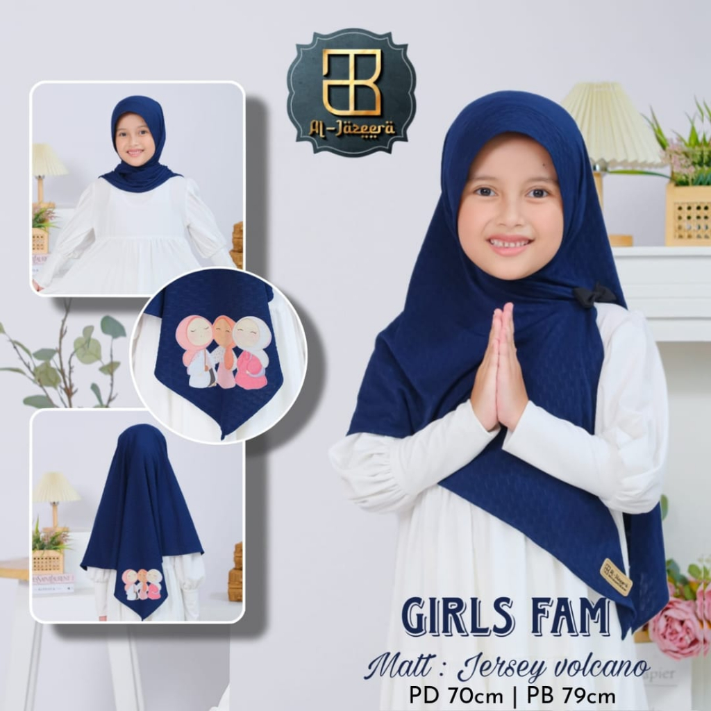 (PROMO) Hijab Anak Mixue Segitiga Instan Pad Kode Girlsfam / Jilbab Anak Karakter Lucu / Hijab Anak 