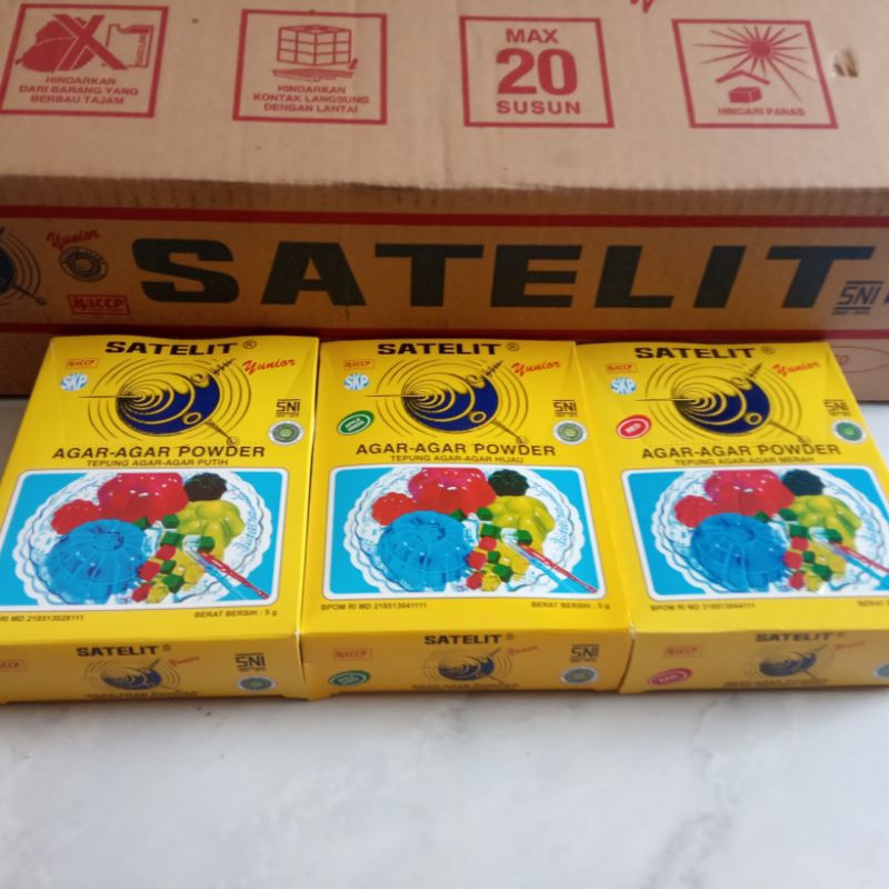 

Agar agar SATELIT 1box isi 12 sachet