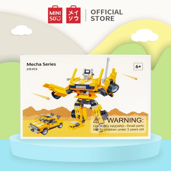 Mecha Series 279 pcs kuning miniso lego tramsformers original