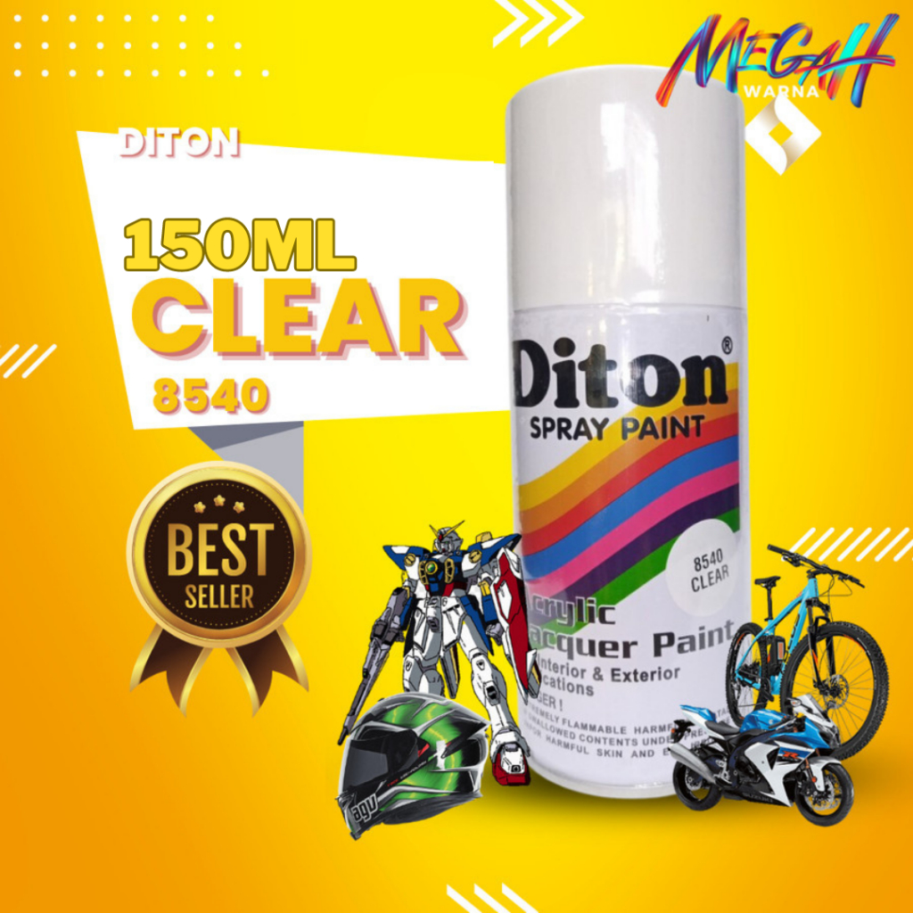 Pilok Pilox Diton Clear / Pernis Pernish (8540) 150cc redi stok