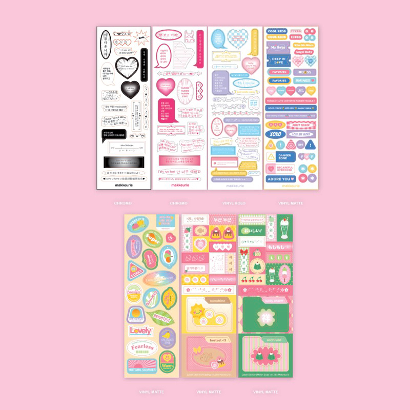 

Speech Bubble/Label Stickers (Kiss Cut)