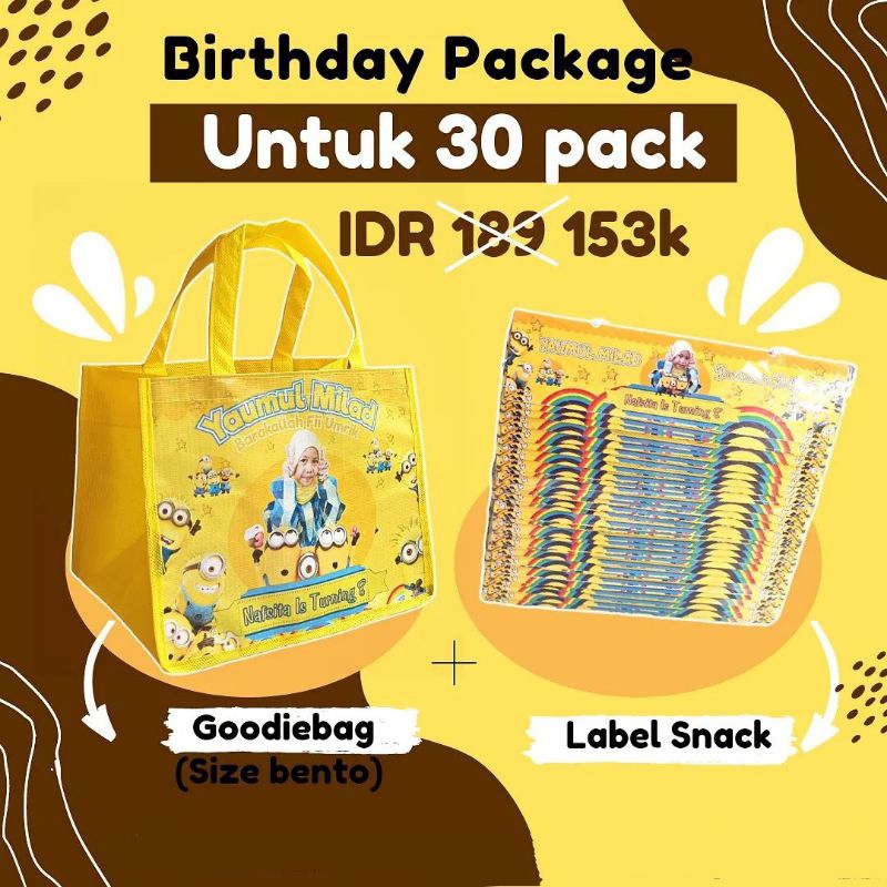 

Birthday Package / Paket Packaging Bingkisan Ulangtahun