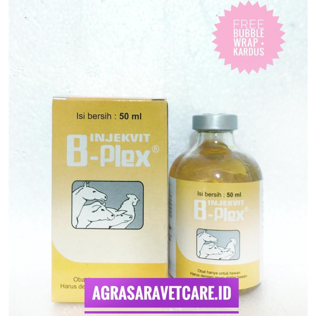Injekvit B Plex 50 ML MEDION - Vitamin B Kompleks Vitamin B Complex Medion untuk ternak ayam sapi
