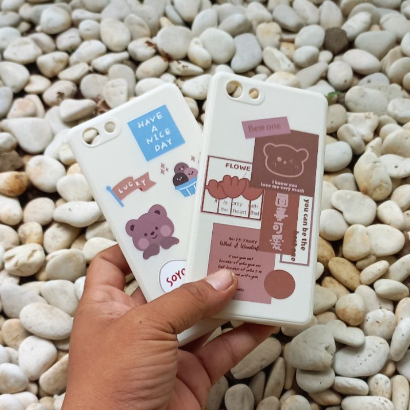 Case Oppo A1603 Oppo Neo 7 Oppo A33 Oppo A33W Oppo A33T Softcase White Gambar Bear