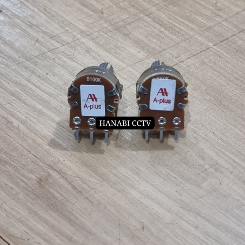 KLIK Potensio Stereo Rotary Aplus As Panjang 20mm Kaki 6 Original 50K 100K
