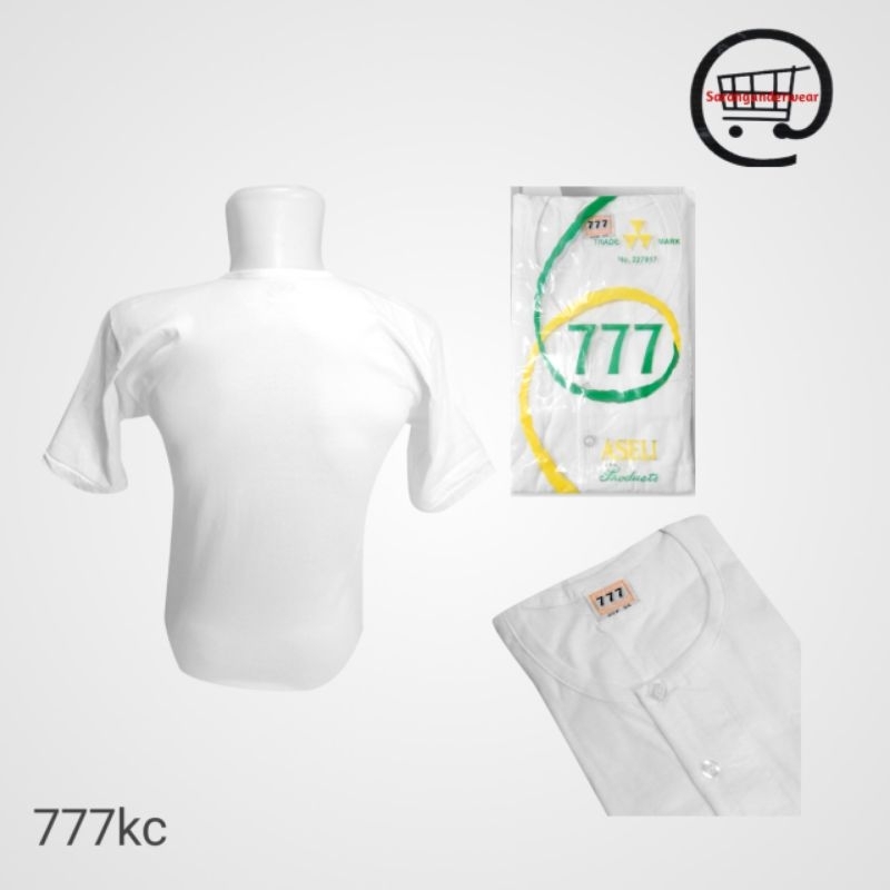 Kaos Dalam Oblong Pria 777 kancing JUMBO size isi 1pcs